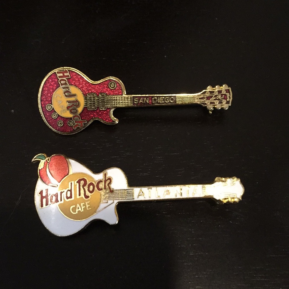 Hard Rock Cafe vintage enamel pins